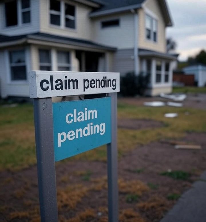 damaged property claim pending